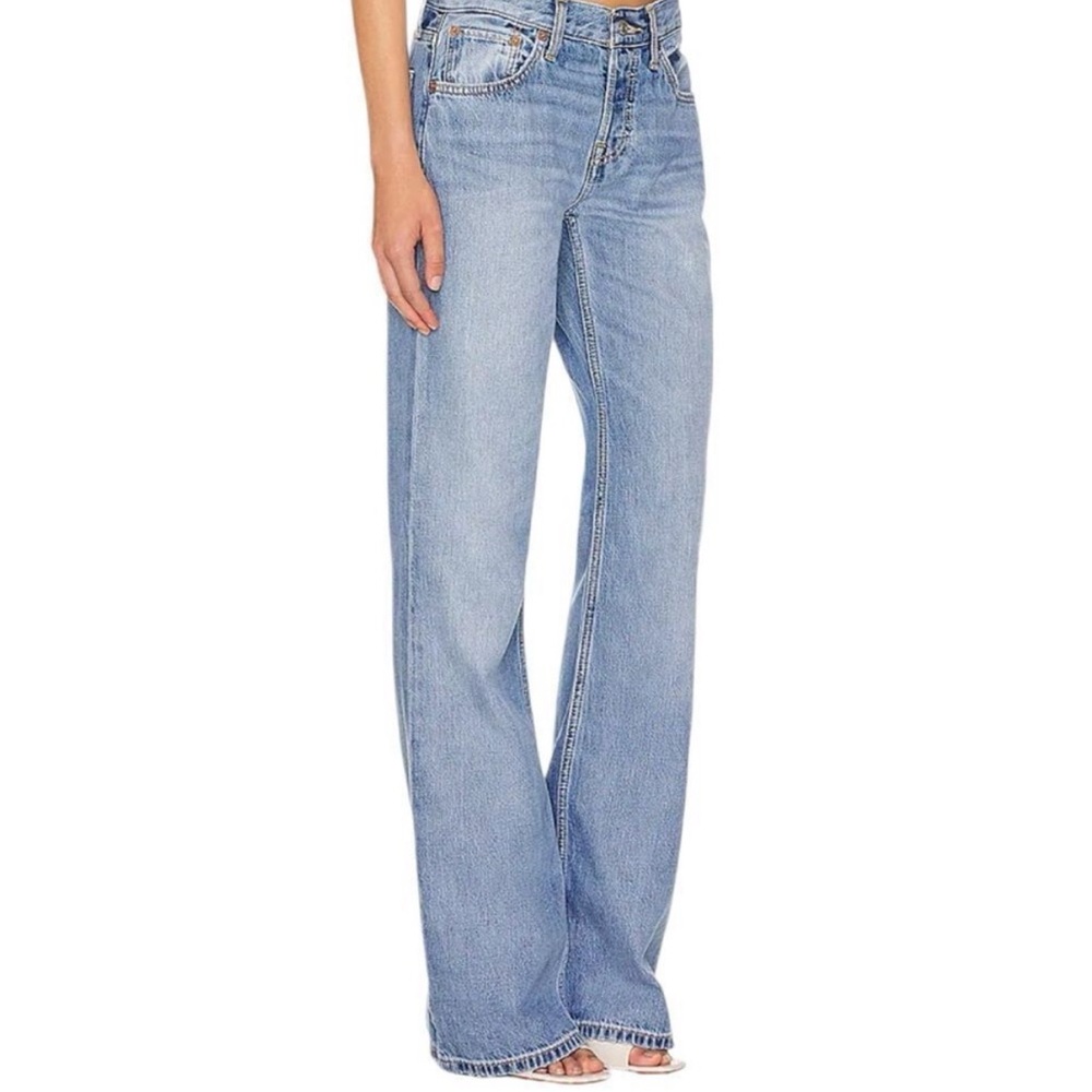 Re/Done Light Blue Women's Loose Boot Cut Jeans